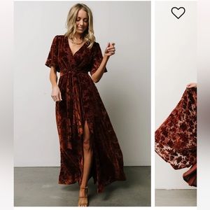 Uma Velvet Maxi Dress